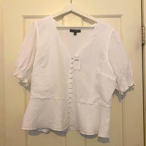 Banana republic top with peplum